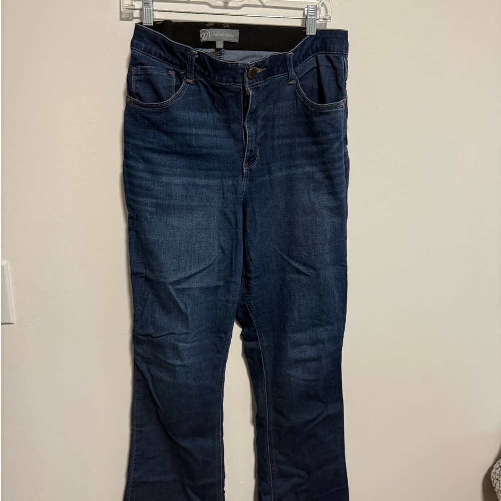 Wit & Wisdom Dark Indigo Straight Leg Jeans